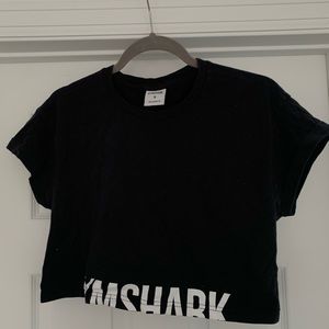 Like new Gymshark Cropped Workout too, Size Medium, Black